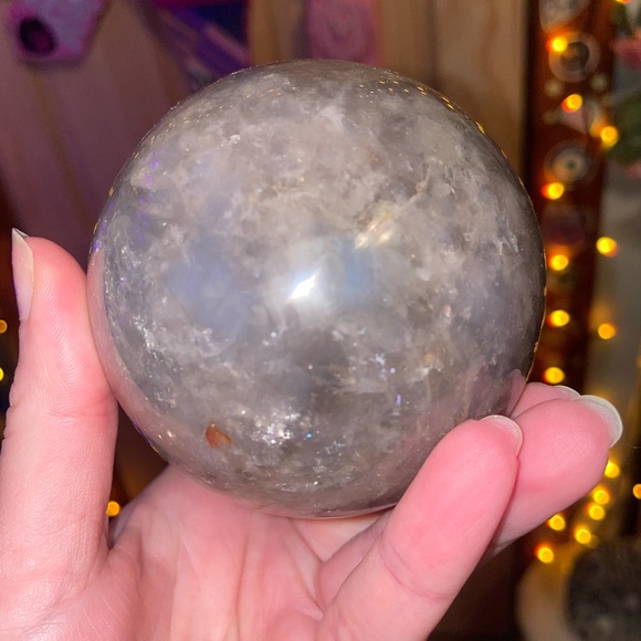 Blue rose quartz sphere - Picture 5 of 15